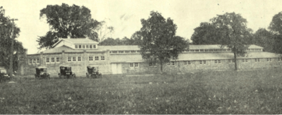 old picture of horse barn