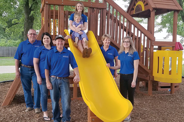 fair foundation members by playground equipment